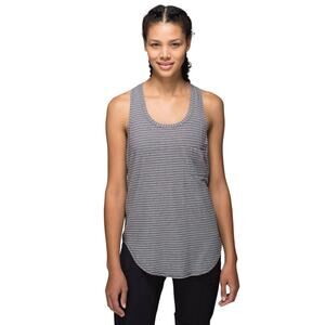 Lululemon Yogi Racerback Pocket Pine Stripe Athletic Tank Top Size Small